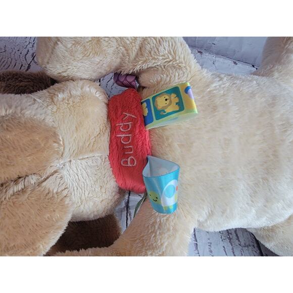 Taggies Buddy Dog Plush Tan Puppy 12" Mary Meyer Stuffed Animal toy Bean Bottom - Picture 9 of 9